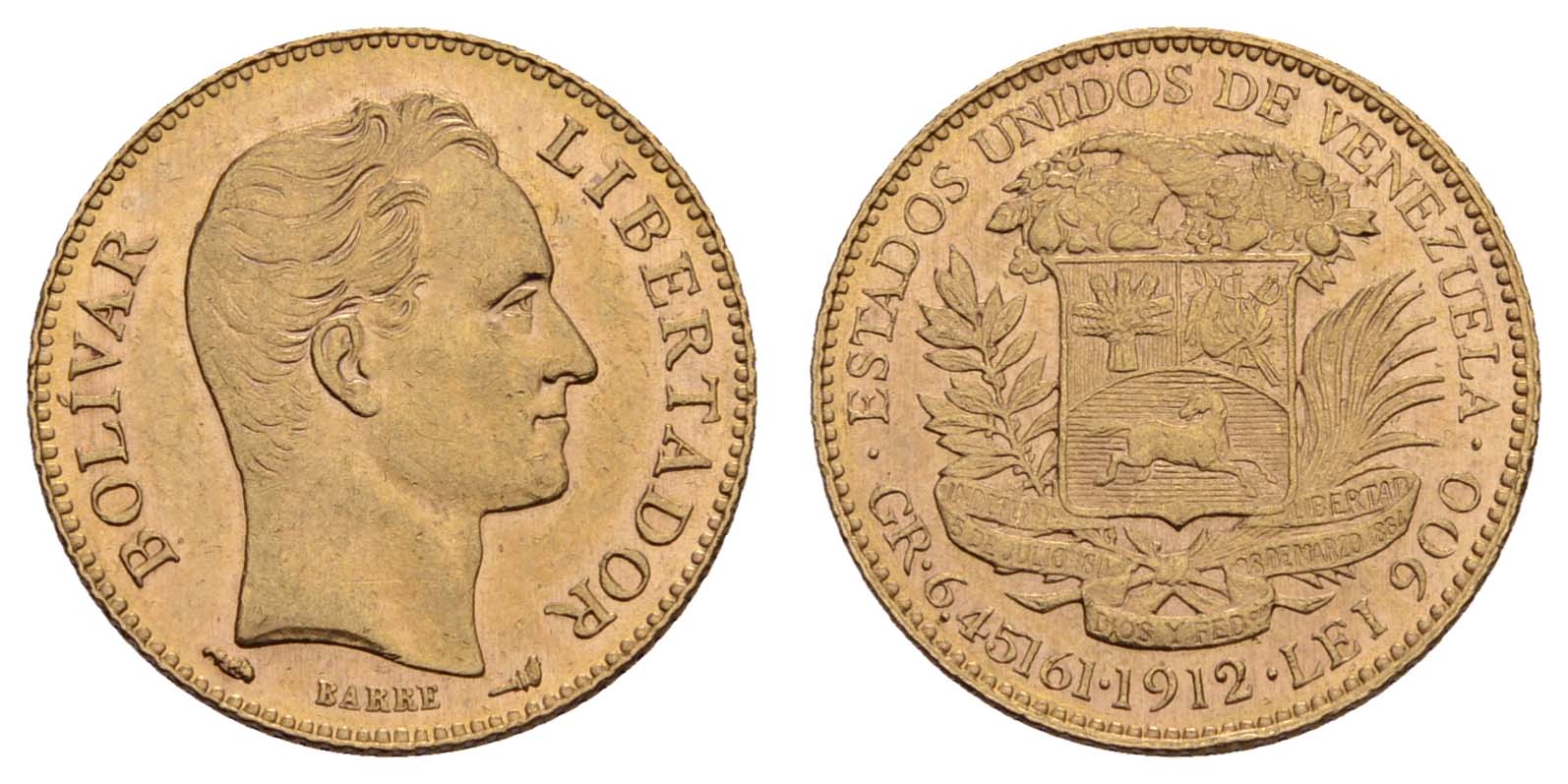 Lot 2173 - übersee Venezuela -  Auktionshaus Ulrich Felzmann GmbH & Co. KG Coins single lots