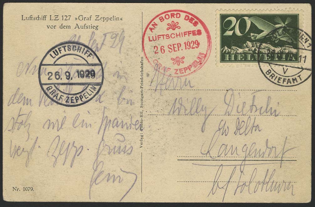Lot 4172 - zeppelinpost nach sieger LZ 127 - 1929 -  Auktionshaus Ulrich Felzmann GmbH & Co. KG 