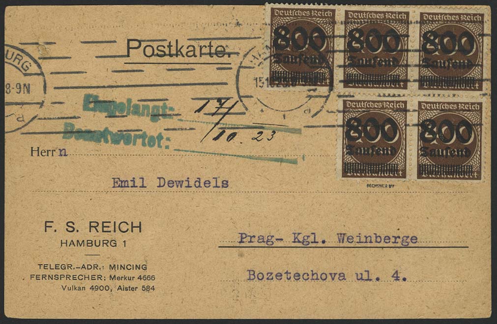 Lot 5727 - Deutsches Reich inflation -  Auktionshaus Ulrich Felzmann GmbH & Co. KG 
