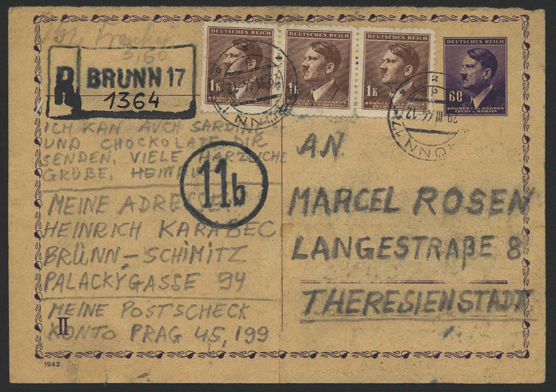 Lot 6298 - Lagerpost II. WK Post der NS-Verfolgten 1933-1945 - Ghettos -  Auktionshaus Ulrich Felzmann GmbH & Co. KG 