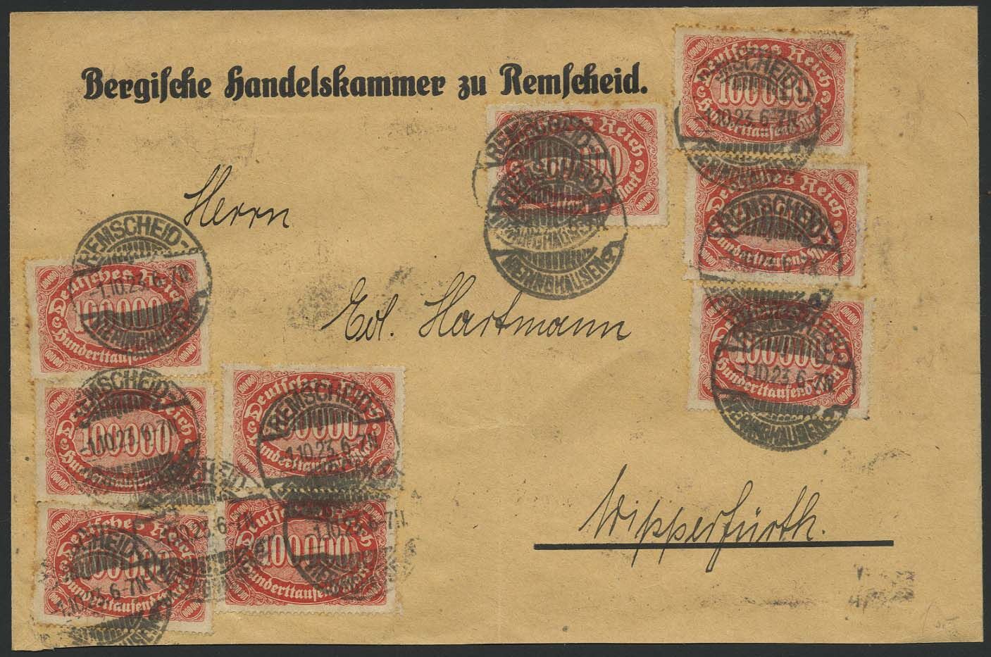 Stamp Auction - Deutsches Reich Inflation - Auction 169, lot 4415