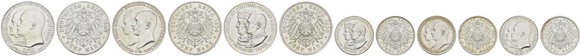 Kaiserreich Silbermünzen - Allgemein